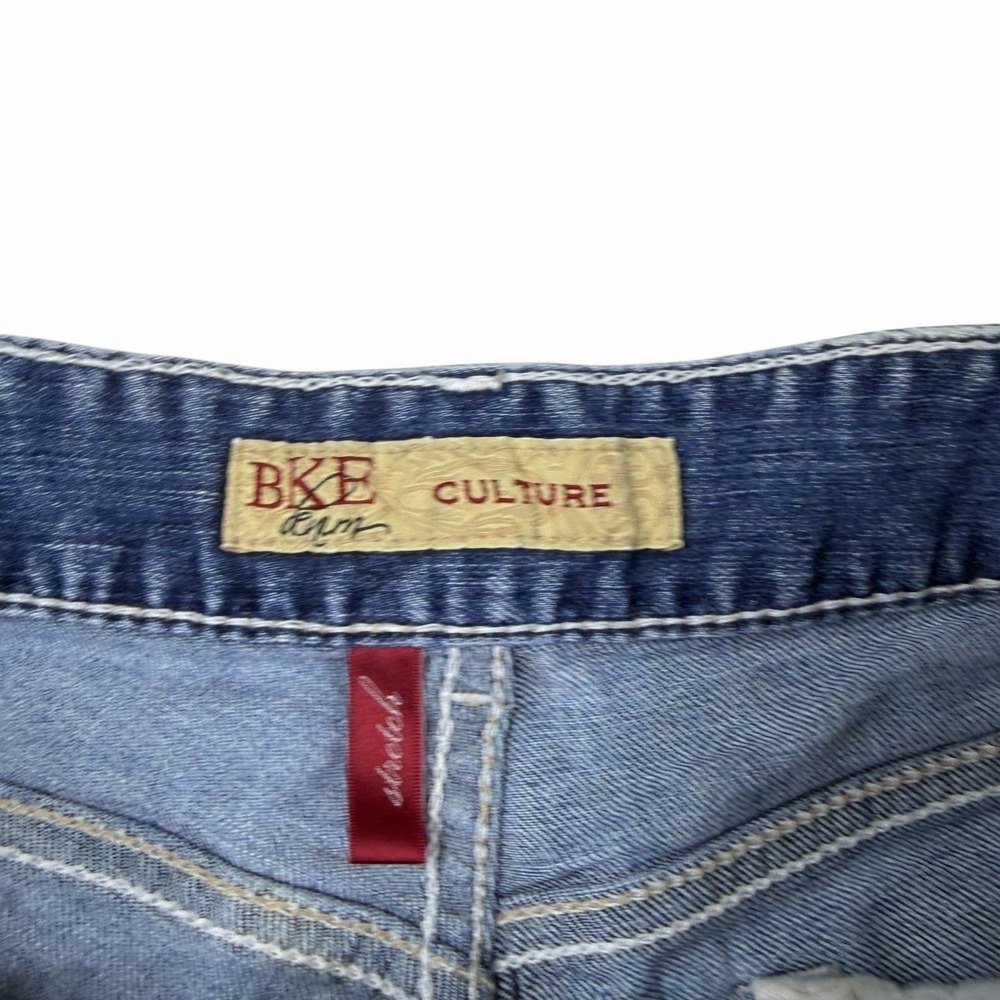 Y2K Buckle BKE‎ Culture Low Rise Stretch Jean Shorts Size 29 Style BKL1529 Booty - Picture 8 of 8